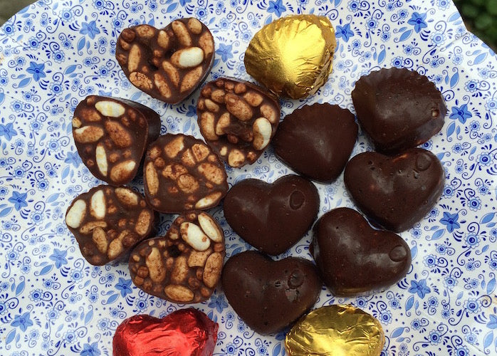 Chocolate Rocky Road Hearts