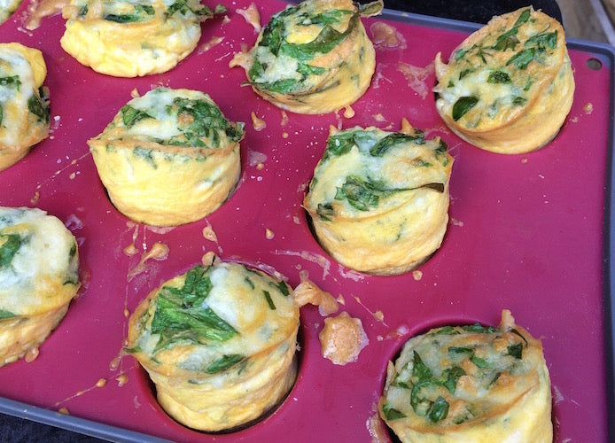 Spinach Egg Mini Muffins
