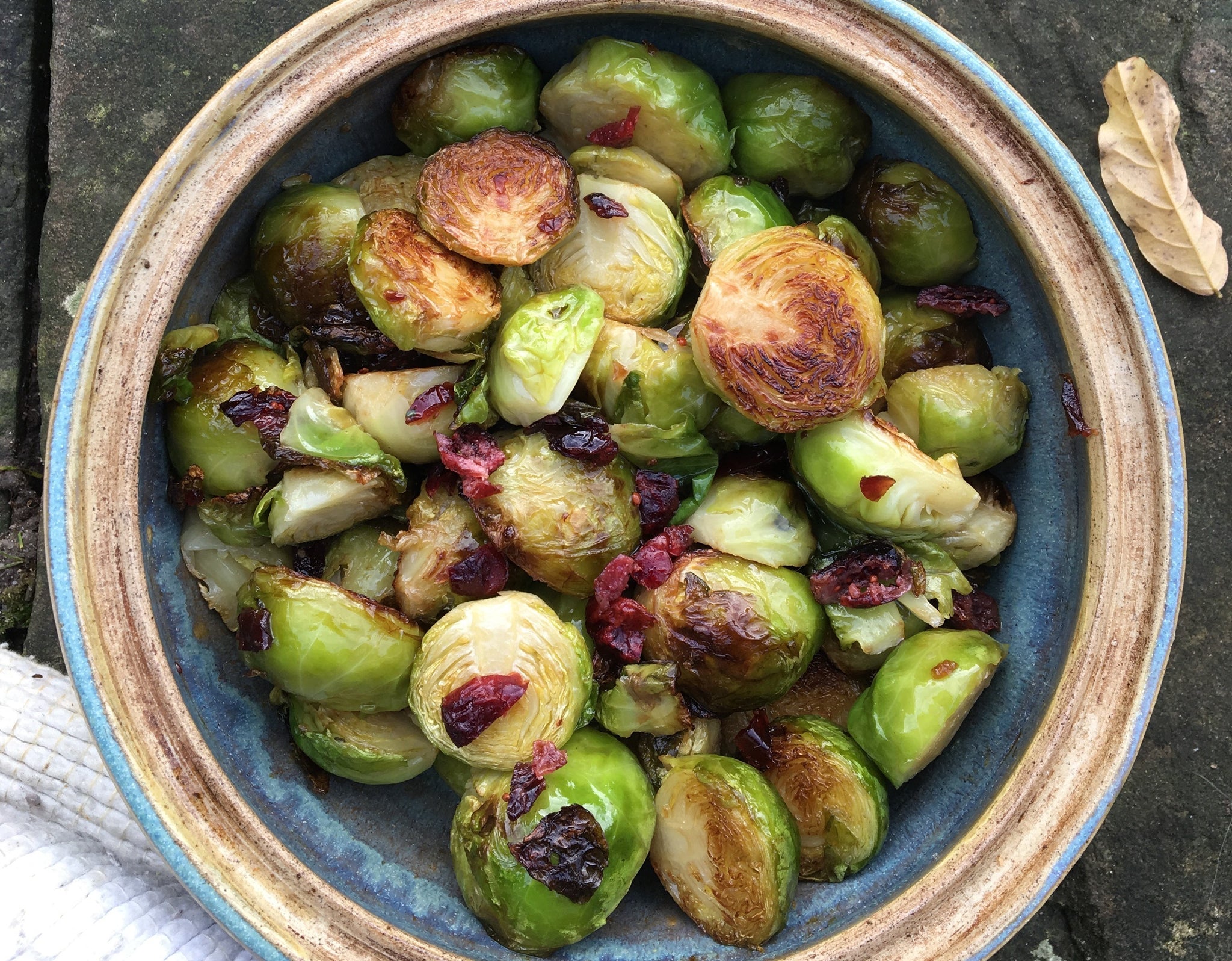 Caramelised Cranberry Brussel Sprouts
