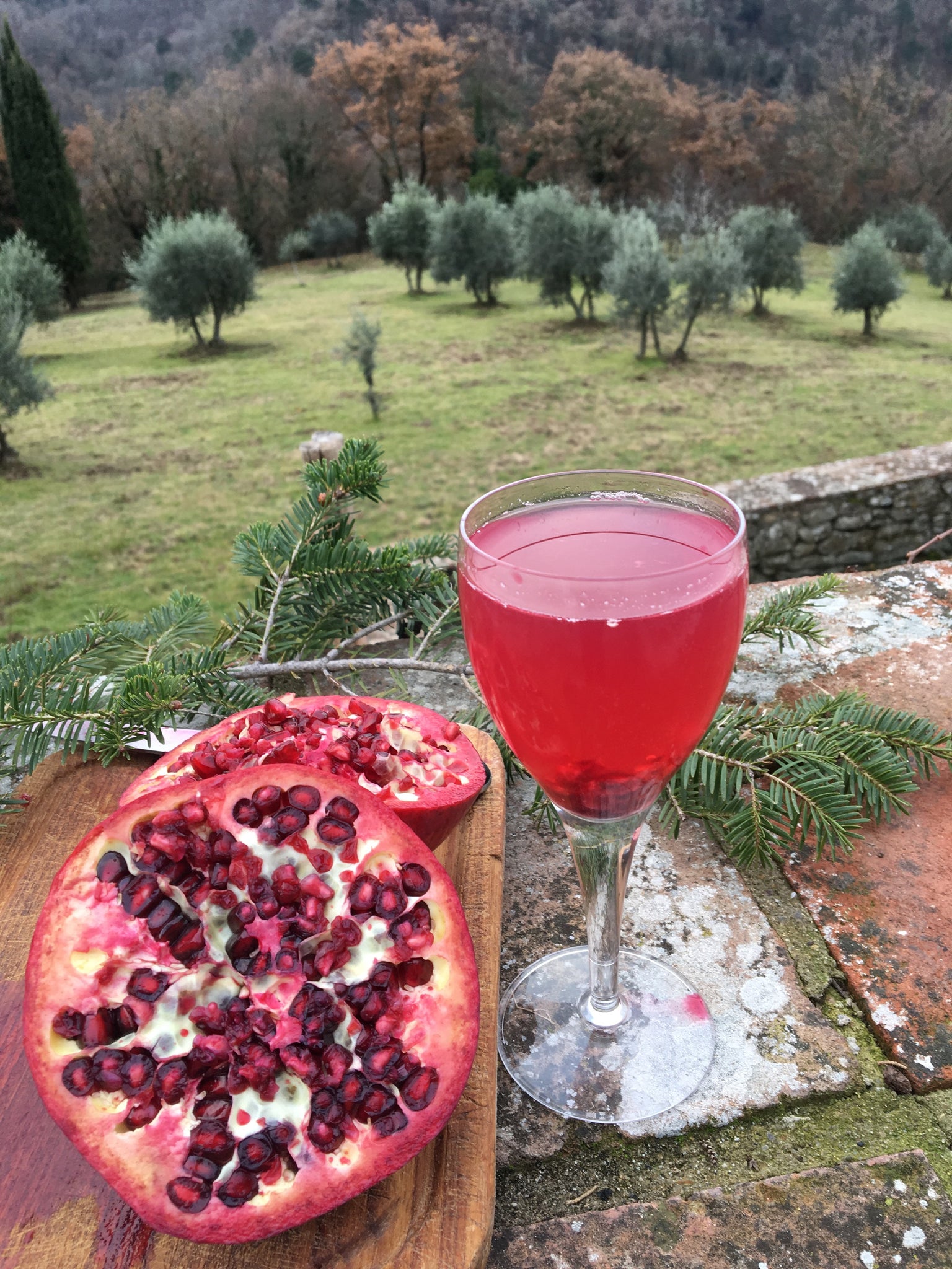 Christmas pomegranate Punch