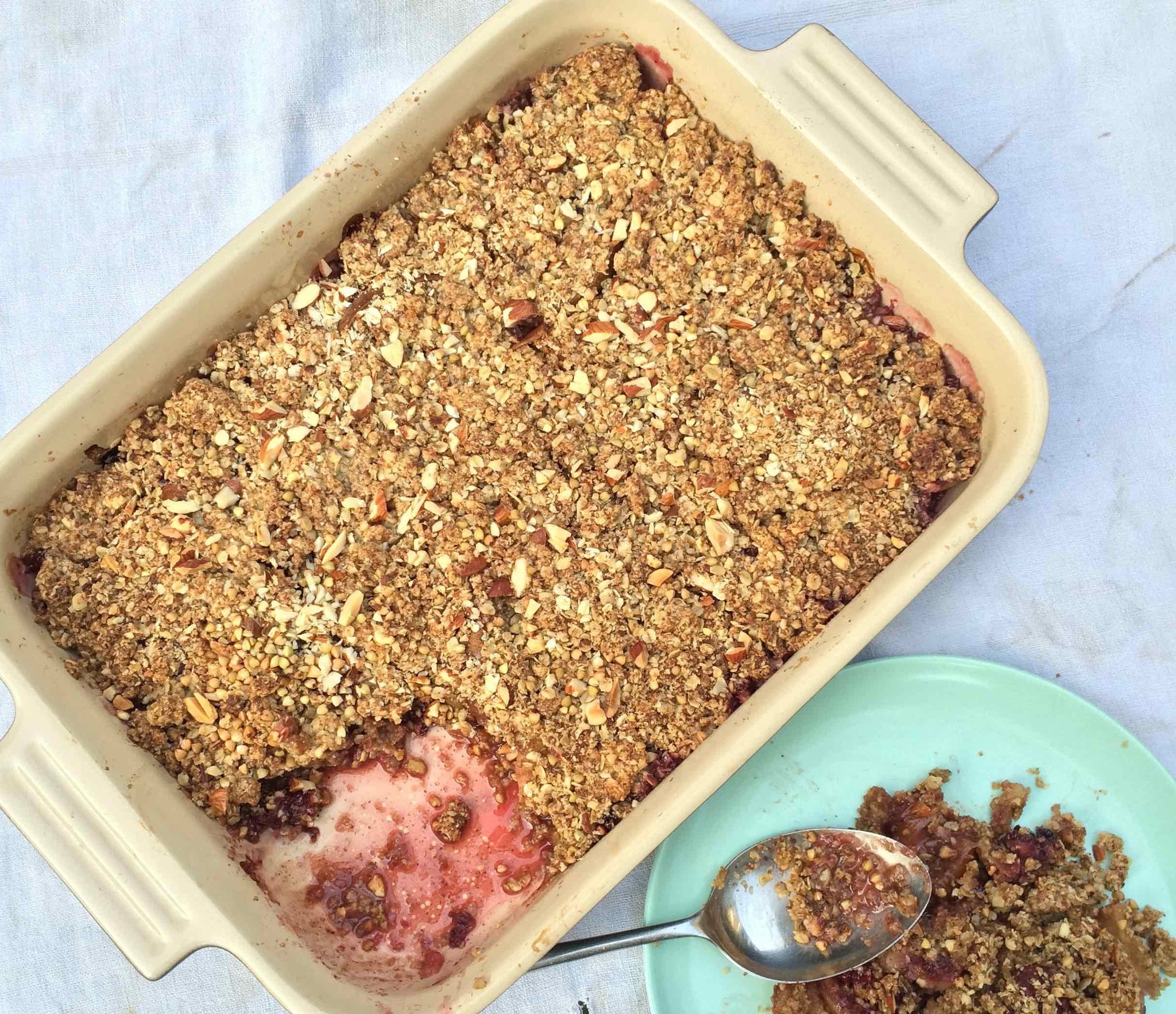 Apple Berry Nut Crumble