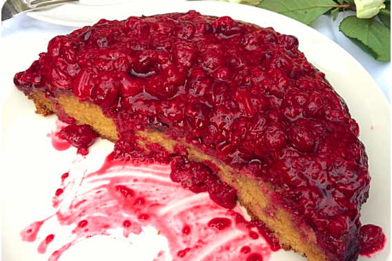 Cranberry & Almond Upside Down Cake