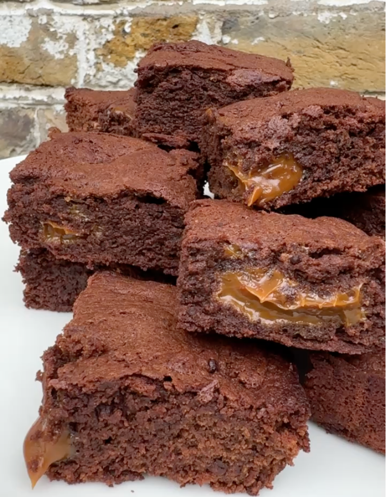 Fudgy Chocolate Salted Caramel Brownies 