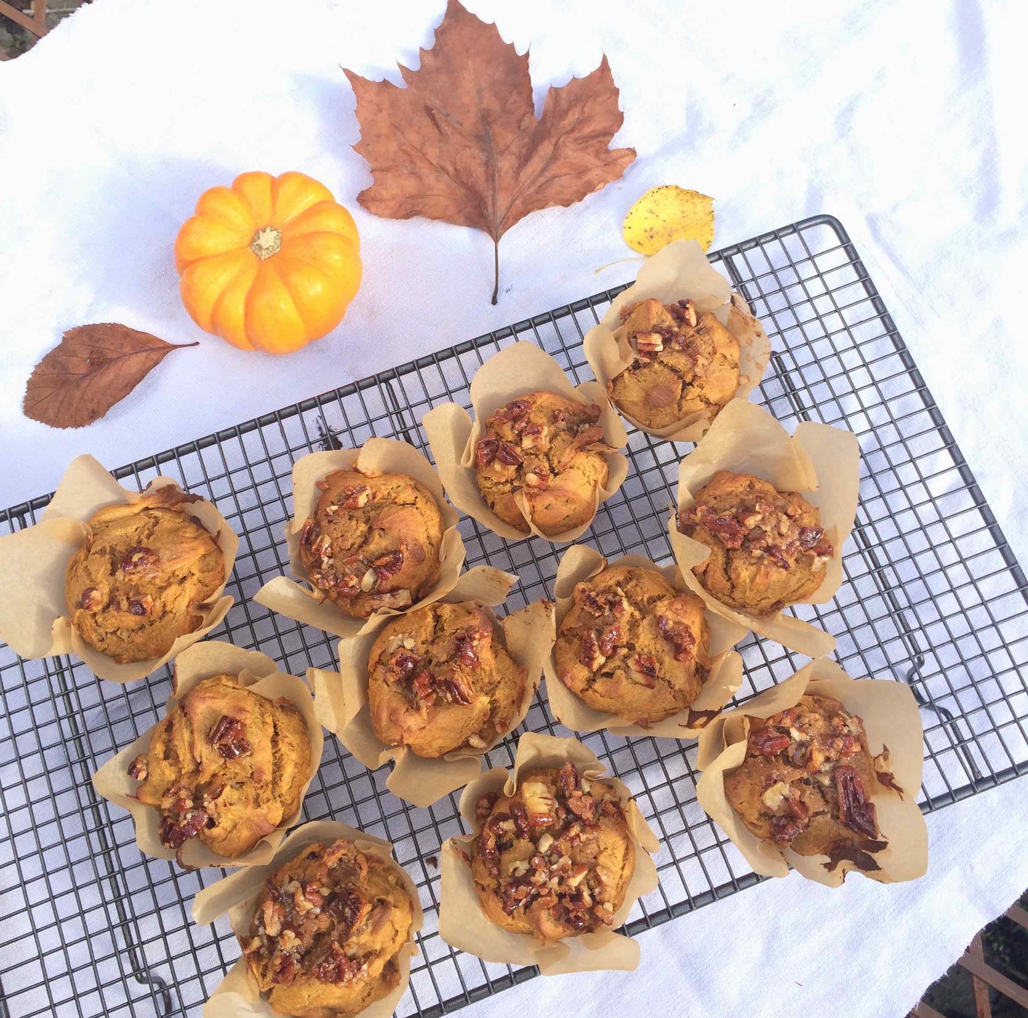 Maple Pumpkin Pecan Crunch Muffins