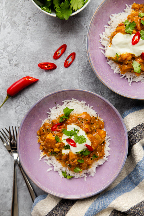 Keralan Fish Curry with Cardamom Rice